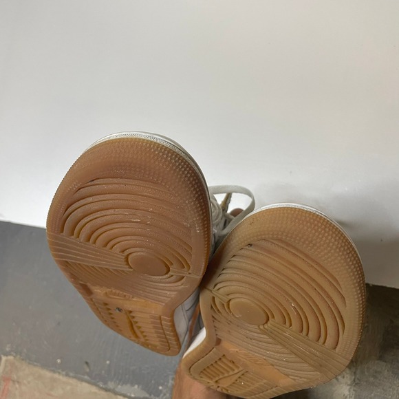 Nike Air Jordan 1 Retro High OG White Gold Sneakers Women's Shoes - Picture 9 of 11